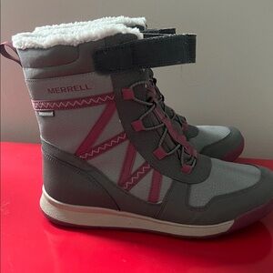 Merrell Snow Boots - Gray and Pink